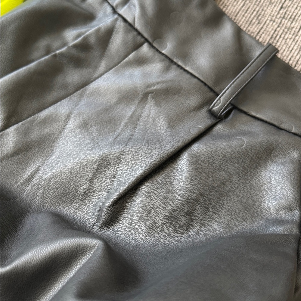 Zara Faux Leather Trousers pants - Picture 7 of 9
